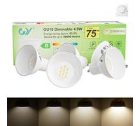 GY Dimmable GU10 Neutral White LED Bulb, 4.9W 790LM 4000K High Energy Efficient Light Bulbs,Equivalent to 75W,120° Beam Angle,5-Pack