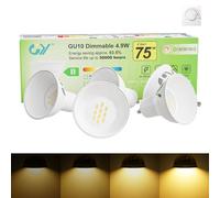 GY Dimmable GU10 Warm White LED Bulb, 4.9W 780LM 3000K High Energy Efficient Light Bulbs,Equivalent to 75W,120° Beam Angle,5-Pack