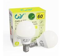 GY E14 LED Cool White Bulb 4.9 W 6500 K 807 Lumen Cool White Light Bulb, G45/P45 Energy Saving Bulb 60 W Bulb Replaced, Not Dimmable LED Bulbs, Pack of 2