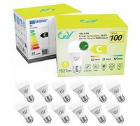 GY E27 LED Cold White Lamp 9.5W 6500K 1521 Lumen Cold White Bulb,A60 Energy Saving Lamp Replaces 100W Halogen Lamp,Non Dimmable LED Bulbs,12pcs