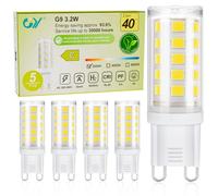 GY G9 LED Bulbs,3.2W Warm White 3000K Energy Saving Light Bulbs,Equivalent to 40W,520 Lumen No Flicker, Not Dimmable for Home Lighting Decor,5 Pack