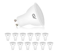 GY GU10 LED Bulb 6W Warm White 3000K Light Bulbs, 450 Lumen Replaces 60W, 120° Beam Angle Reflector Non Dimmable,12 PCS