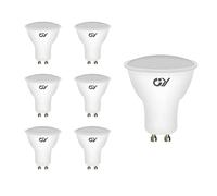 GY GU10 LED Bulbs Cool White 6500K 8W 800lm Energy Saving Light Bulbs, Equivalent to 80W,120° Wide Beam Non-dimmable, Pack of 6