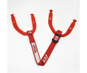 GY Hockey Helmet Chin Strap & Buckle Replacement Kit - with Ice Hockey Helmet Ear Sling Loops 1 Set & Snap Fastener (Red)