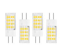 GY6.35 Bi-Pin Base LED Bulb 4W DC/AC12V -24V Low Voltage Landscape Light Bulbs, G6.35 12V LED Bulb, 360° Beam Angle for Landscape,Track Lighting Home Lighting,Appliance (3000K Warm White, 4Pack)