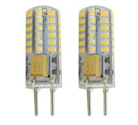 GY6.35 LED Bulb AC/DC 12-24Volt 3W Equivalent 30W Halogen Bulb G6.35 Bi-Pin JC Type Lamp Warm White 2PC ColdWhite