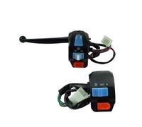 GY6 50cc 125cc 150cc Motorcycle Handlebar Control Switch 22mm Left Right Handle Set With Horn Turn And Disc Brake Lever Compatible With Automotive Motorcycle Parts(B)