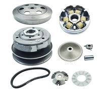 GY6 50cc clutch set, clutch Assembly and Variator Kits with 669 belt, fit for 139QMB GY6 50cc Engine Scooter Atv and Go karts Taotao Roketa Sunl