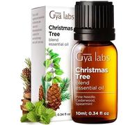 Gya Labs Christmas Tree Essential Oil Blend for Diffuser - Christmas Essential Oils for Aromatherapy, Holiday & DIY - 100% Pure Natural Blend of Pine Needle, Cedarwood & Spearmint (10ml)