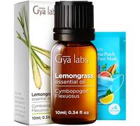 Gya Labs Lemongrass Essential Oil for Diffuser - 100% Pure Natural Lemongrass Oil for Hair, Skin, Candle Making - Earthy & Zesty Scent (10ml)