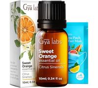 Gya Labs Orange Essential Oil for Diffuser & Skin - 10ml - 100% Pure Natural Sweet Orange Oil for Massage, Face, Cleaning & Candle Making Scent
