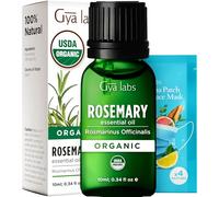 Gya Labs Organic Rosemary Essential Oil for Hair & Scalp - 100% Pure Natural Rosemary Oil Organic for Skin & Diffuser - Natural Aromatherapy (10 ml)