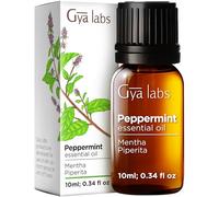 Gya Labs Peppermint Essential Oil 10ml, Pure Peppermint Oil for Hair, Mint Essential Oils for Diffuser, Spray, Aromatherapy, Clear Breathing, Skin Care, Body, Massage & DIY Candle Making Scents