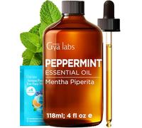 Gya Labs Peppermint Essential Oil for Diffuser & Hair - Huge 4 Fl Oz - 100% Pure Natural Peppermint Oil for Skin, Face, Body, Self-Care, Aromatherapy & Candle Making Scent