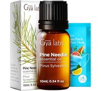 Gya Labs Pine Needle Essential Oil - 10ml - Pure Pine Needle Oil for Diffuser, Massage, Hair, Skin, Aromatherapy, Soap & Candle Making Scents
