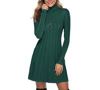 Gyabnw Sweater Dresses for Women UK Winter Jumper Dress Knitted Dresses Long Sleeve Dress
