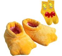 Gyagalre Duck Slippers, Duck Slippers for Women/Men, Plush Duck Feet Slippers, Little Yellow Duck Foot Slippers, Duck Feet B, 6/7 UK