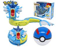 (Gyarados+Great Ball) Deformable Pokemon Ball Figures Toys Deluxe Kids Gifts Throw N Pop
