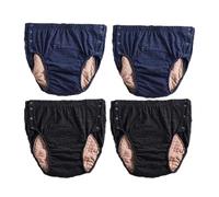Gycdwjh Underwear Diaper Cover for Incontinence, Incontinence Pants for Adults Washable Cotton Breathable Leak-Proof Underwear for Elderly with Anti-Leakage Pads,XL
