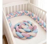 GYCF Braided Knotted Pillow, Mat Cuddle Cushion, Bed Guard Rail Surrounds Cushions, All-Round Protection Pillow for Bed, Soft Breathable Nursing Cushion for Room Decor,A21,1.5 m