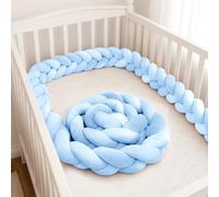 GYCF Braided Knotted Pillow, Mat Cuddle Cushion, Bed Guard Rail Surrounds Cushions, All-Round Protection Pillow for Bed, Soft Breathable Nursing Cushion for Room Decor,A14,1 m