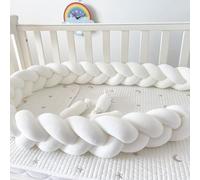 GYCF Decor Knot Pillow, Knotted Cushion, Braided Knotted Cushion, Handmade Soft Knot Pillow, Cotton Bed Set All Round Braided Protector for Room Bed,A01,3.5 m