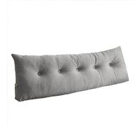 GYCF Headboards for Beds Lumbar Pillow,Bed Rest Reading Pillow Bolster Triangular Wedge Pillow for Sitting in Bed-Backrest Positioning Support Long Pillow for Daybed,Light Grey,180 * 40 * 12CM