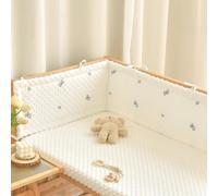 GYCF Safety Bed Guard, Bed Circumference Fall Protection, Bed Rail for Toddlers Kids, Rail Liner Cover Bedside Protection, Cushion Side Protectors Round Surrounds,A08,150x28CM