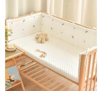 GYCS Airwrap Cot Bumper,Breathable Cot Bumper,Cot Side Cushions,Cot Rail Cover,Cot Bumpers for Cot Bed Padded,Cot Padding for Sides,Adjustable Baby Cot Bumper Set,B08,200CM