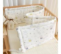 GYCS Airwrap Cot Bumper Cot Bumpers for Cot Bed Breathable Cot Bumper Crib Bumper Sets Cot Protector Bumper All Round Breathable Crib Bumper Cot Liner,B02,150x28cm