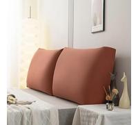 GYCS Back Support Triangle Pillow Adjustable Reading Throw Sofa Bed Office Chair Rest Couch Wedge Pillows Bed Support Wedge Couch Throw for Reading Corduroy,Orange,2 pc135x58x18CM