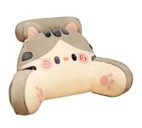 GYCS Backrest Pillow, Back Cushion for Bed, Reading Pillow for Bed Adult, Cuddle Cushion for Adults, Support Pillows for Sitting Up in Bed, Back Support Pillow, Chair Pillow,Gray cat,75x50cm