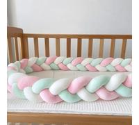GYCS Braided Cushion, Bed Guard Rail Surrounds Cushions, Braided Knotted Pillows, All-Round Protection Pillow for Bed, Thick Soft Breathable Cushion Side Protectors,A13,300cm