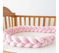 GYCS Braided Cushion, Bed Guard Rail Surrounds Cushions, Braided Knotted Pillows, All-Round Protection Pillow for Bed, Thick Soft Breathable Cushion Side Protectors,A04,400cm