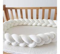 GYCS Braided Cushion, Bed Guard Rail Surrounds Cushions, Braided Knotted Pillows, All-Round Protection Pillow for Bed, Thick Soft Breathable Cushion Side Protectors,A01,250cm