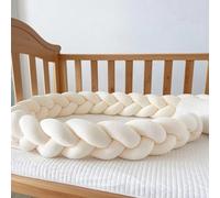 GYCS Braided Cushion, Bed Guard Rail Surrounds Cushions, Braided Knotted Pillows, All-Round Protection Pillow for Bed, Thick Soft Breathable Cushion Side Protectors,A02,500cm