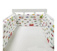 GYCS Breathable Cot Bumper Crib Rail Cover Baby Crib,Baby Cot Bed Side Protector,Cot Protective Cover,Oft Bumper for Around Cot,Cotbed Bumper for One Side,Airwrap Cot Bumper,B10,150 * 30CM