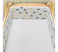 GYCS Breathable Crib Bumper Cot Liner Breathable Mesh Cot Liner Airwrap Cot Bumper Baby Cot Bumpers Padded Cot Bumpers for Cot Bed Baby Cot Bed Bumper Soft,N14,180 * 30CM