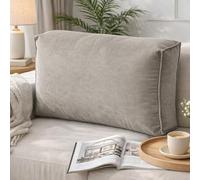 GYCS Classic Large Sofa Back Waist Cushion,Comfort Reading Pillow Lumbar Support,Bed Rest Back Pillow with Removable Cover,Perfect for Sofa,Bedside,Bay Window,dark gray,60X12X45CM