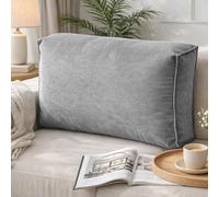 GYCS Extra Thick Sofa Back Cushion Wedge Pillow for Couch & Bed, Lumbar Neck Back Support Pillows Headboard Cushions for Living Room, Bedroom, And Home Decor,light gray,90X12X45CM