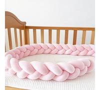 GYCS Knotted Cushion, Handmade Soft Knot Pillow, Braided Knotted Cushion, Cotton Bed Set All Round Braided Protector 100% Cotton Bed Set All Round Braided Protector for Room Decor,A04,250cm