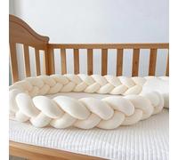GYCS Knotted Cushion, Handmade Soft Knot Pillow, Braided Knotted Cushion, Cotton Bed Set All Round Braided Protector 100% Cotton Bed Set All Round Braided Protector for Room Decor,A02,200cm