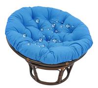 GYCS Swing Chair Cushion Papasan Padded Seat Cushion Egg Shape Chair Pad Egg Chair Cushion Round Chair Pad Comfortable Hanging Chair Cushion for Outdoor Cushions Garden Chairs,navy blue,140X140