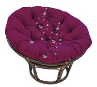 GYCS Swing Chair Cushion Papasan Padded Seat Cushion Egg Shape Chair Pad Egg Chair Cushion Round Chair Pad Comfortable Hanging Chair Cushion for Outdoor Cushions Garden Chairs,purple,130X130