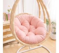 GYCS Swing Egg Chair Replacement Cushion, Hanging Hammock Chair Cushion Replacement, Rattan Hanging Swing Chair, for Outdoor Indoor Egg Hanging Basket Chair, Seat Cushion Only,Jade pink,80cm