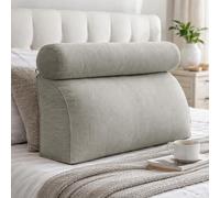 GYCS Wedge Pillow Triangular Reading Pillow Cushion,Back Support Backrest Cushion for Sofa Bed,Headboard Lumbar Support Pillows Lumbar Support for Car,Sleeping, Rest, Travel,light gray