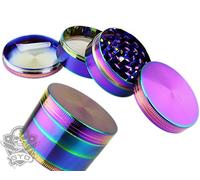 GYD Grinder Hot Bud Amsterdam 3-Piece Diameter 65 mm Height 40 mm Crusher with Skuff Deck
