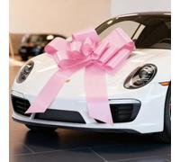 GYDbow 30 Inch Giant pink Car Bow: Extra Large Pull Bow for New Car Gift, Graduation, Birthday Surprise, Big Red Bow Accessories for Vehicle Decor