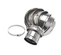 GYDFDHR Roof Turbine Vent Rain Cover, Rotating Chimney Cowl Cap for Dryer, Stainless Steel Wind Turbine Ventilator for House, Flue Exhaust Ventilation Cooling Ball (Size : 160mm/6.3 in)