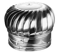 GYDFDHR Roof Wind,Stainless Steel Turbine Ventilator Vents No Assembly Required, Rainproof, Rotating Chimney Cowl Caps, for Roof Vents Chimney Fireplace Bathroom Kitchen Garage (Size : 150
